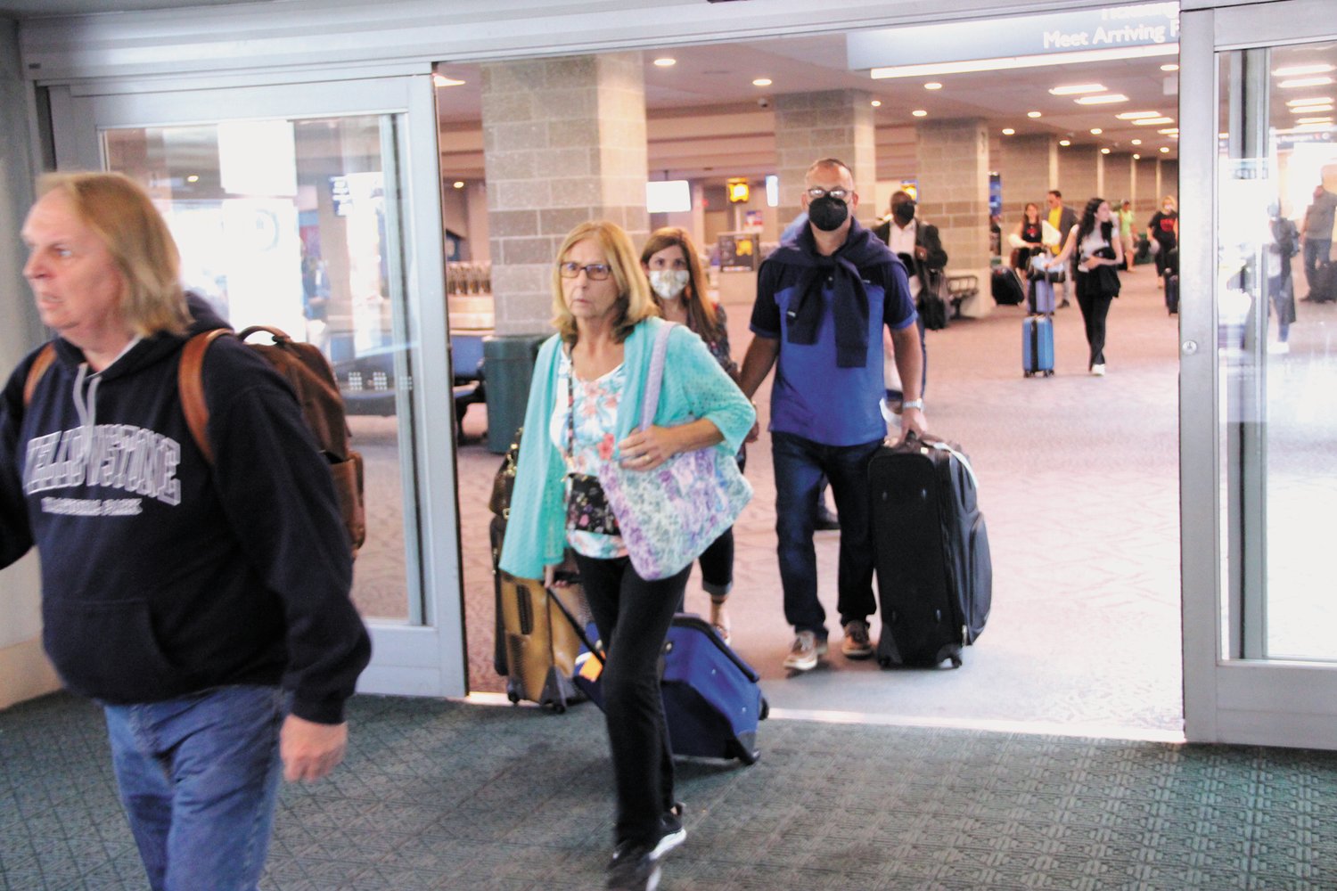 LEISURE TRAVEL RETURNS: Passenger traffic is returning to Green Airport with numbers for March approaching 85 percent of what they were for March 2019. Overall, industry wide, leisure travel has made a far better return than business travel. (Warwick Beacon photo)