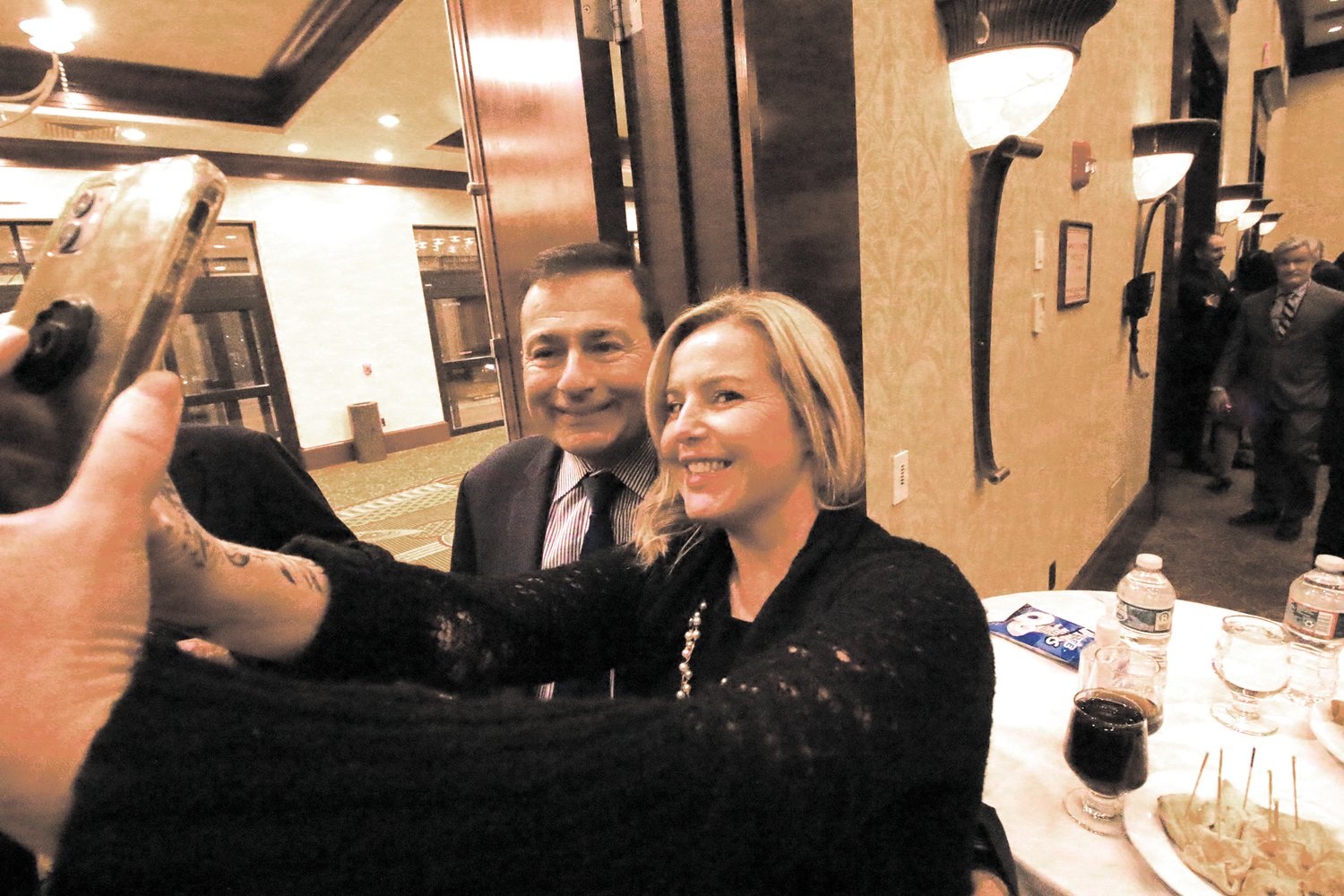 MOMENT TO REMEMBER: As visitors cued up to greet House Speaker K. Joseph Shekarchi at his fundraiser Tuesday night at the Crowne Plaza, a woman jumped the line to take a selfie with the Warwick legislator. She melted into the crowd of more than 500 before we had the chance to get her name. And Shekarchi didn’t know who she was either.